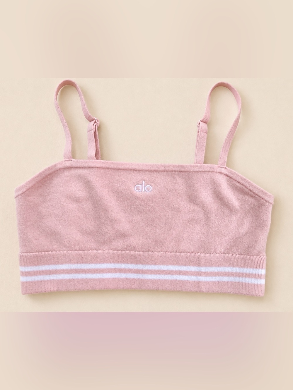 ULTRA RARE Alo Yoga NWOT XS sample/development bralette appears to be Ballet